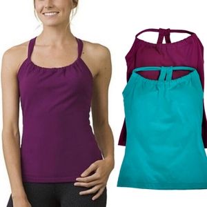 PRANA Quinn Chakara Tank Top (Lot of 2) Purple Teal Yoga Gym sz S
